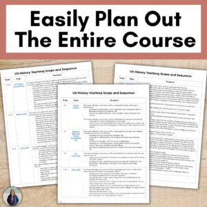 Free US History Scope and Sequence Pacing Guide
