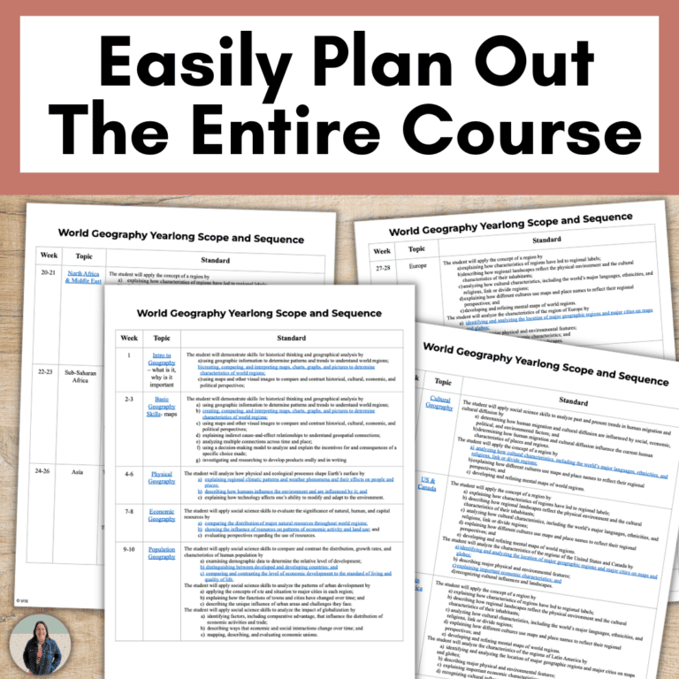 Free World Geography Scope and Sequence