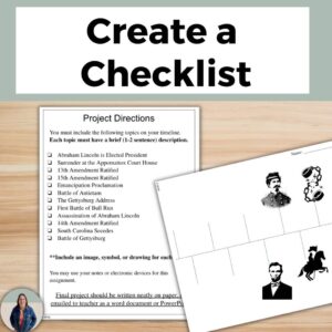 Scaffolding History Projects with Checklists