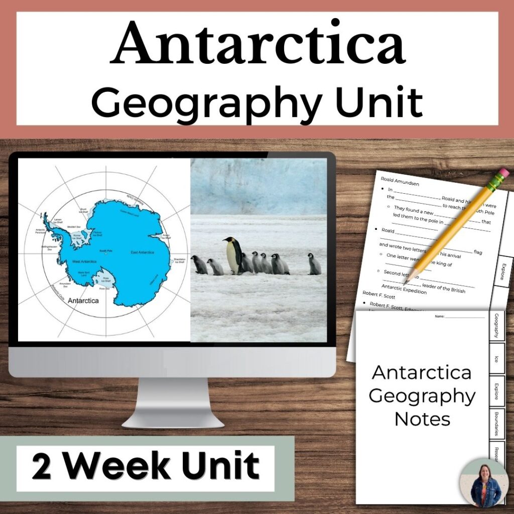 Antarctica Geography Unit With Guided Notes And Map Activities - SFSEteach