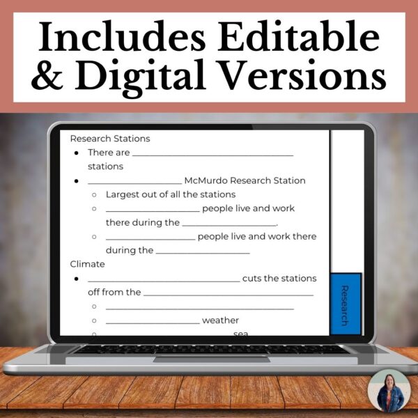 Antarctica Geography unit digital notes