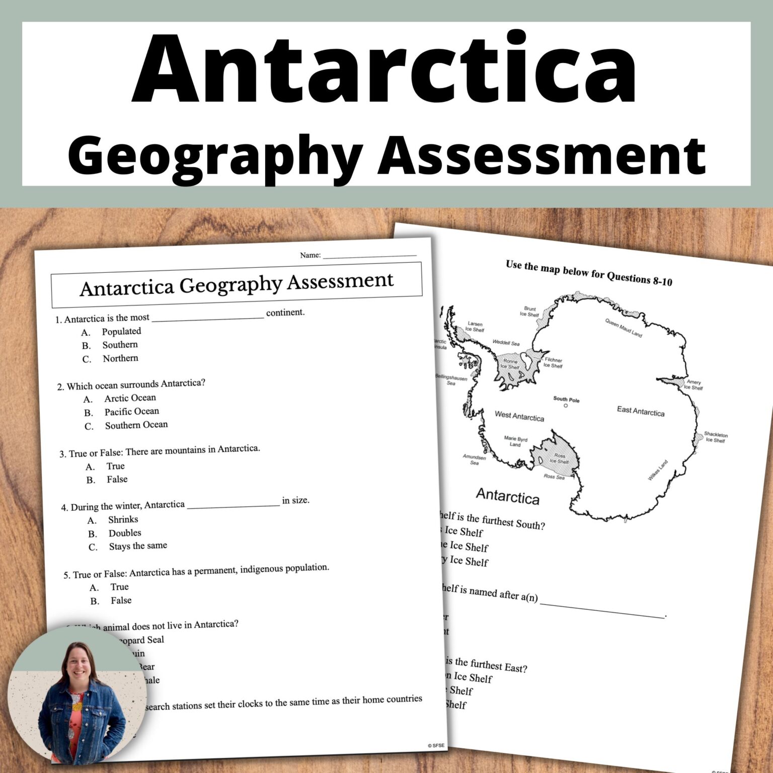 Antarctica Geography Unit With Guided Notes And Map Activities - SFSEteach