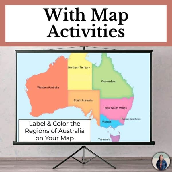 Australia Geography unit map activities