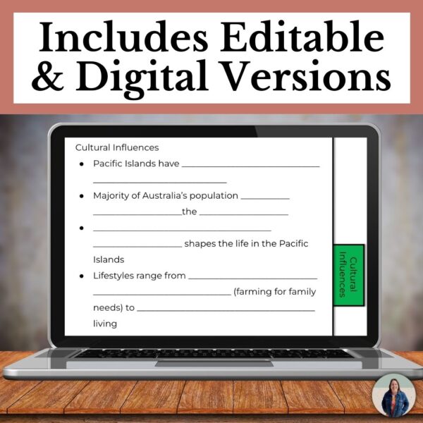 Australia Geography unit digital notes