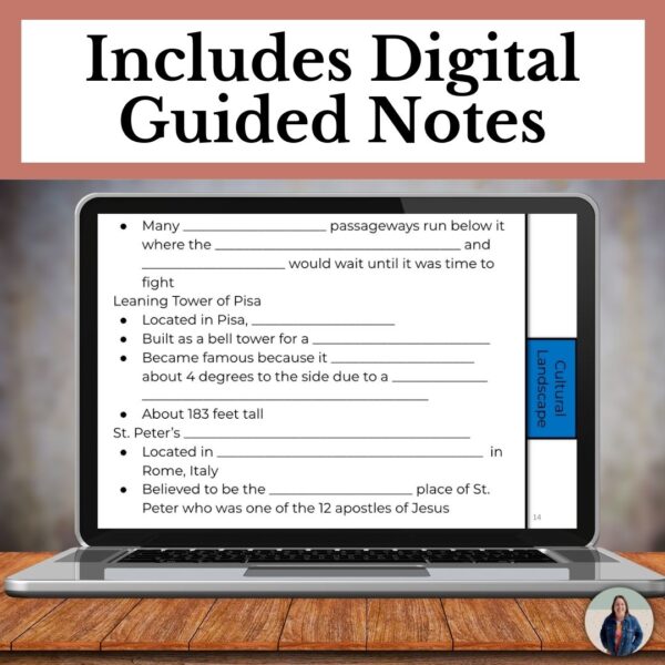 European Geography unit digital notes