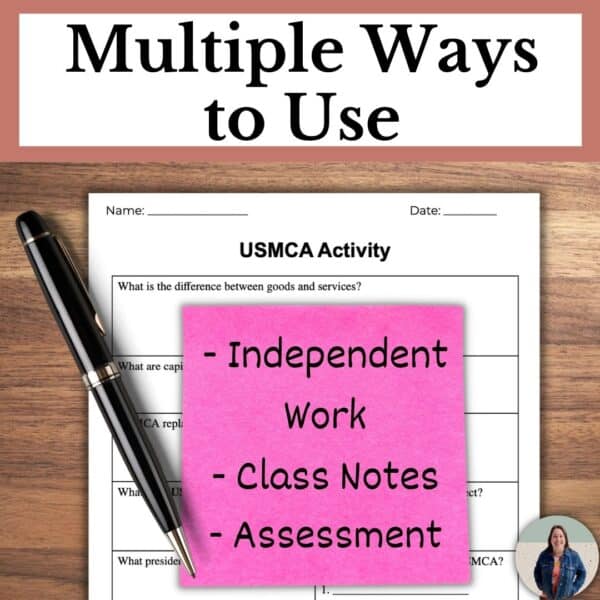 NAFTA and USMCA Activities for Social Studies