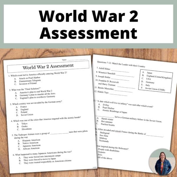 World War 2 and the Holocaust unit assessment