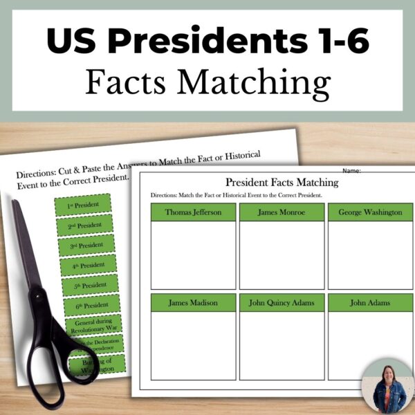 american history westward expansion unit president facts matching