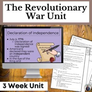 american revolution unit