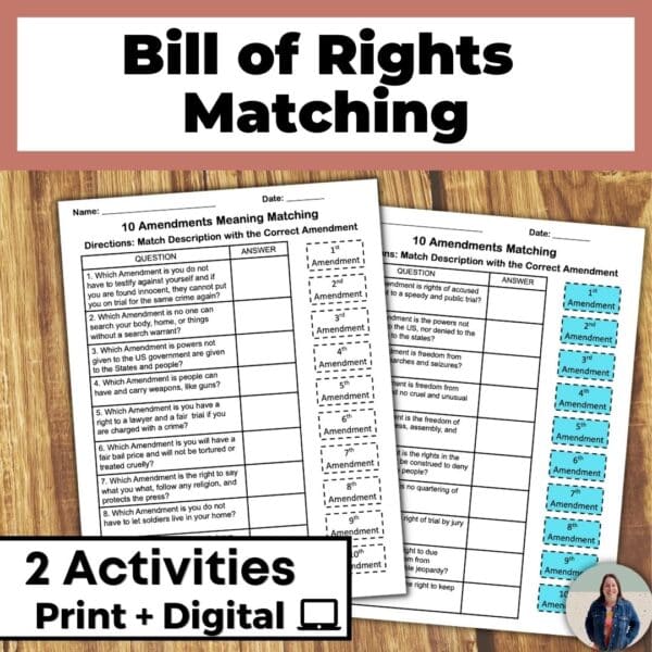 bill of rights activity