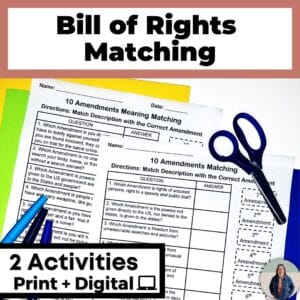 teaching the bill of rights activity
