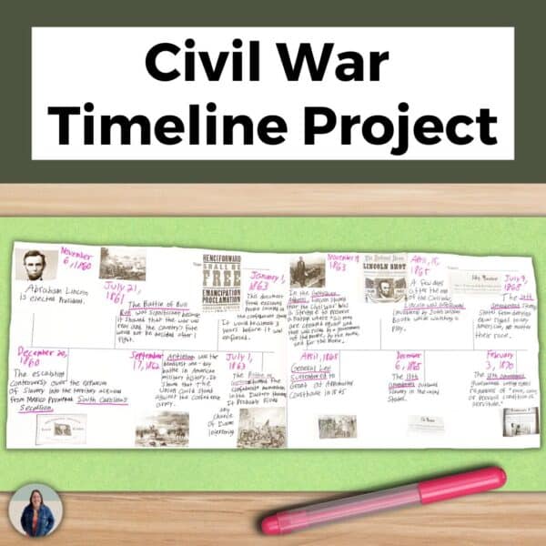 civil war timeline project