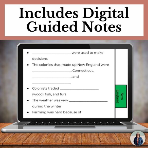 colonial america unit digital notes