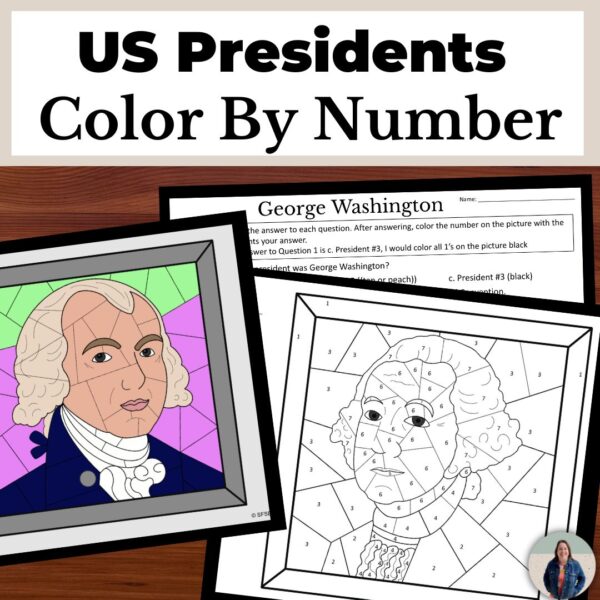 James Madison and George Washington Color By Number
