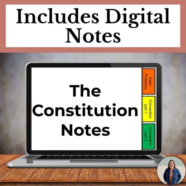 constitution and bill of rights unit digital note packet