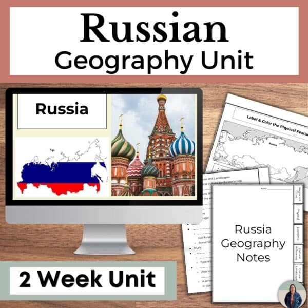 Russian Geography Unit With Guided Notes And Map Activities SFSEteach   Russian Geography Unit  8 600x600 