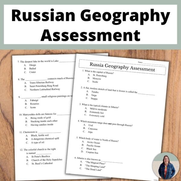 Russian Geography unit assessment