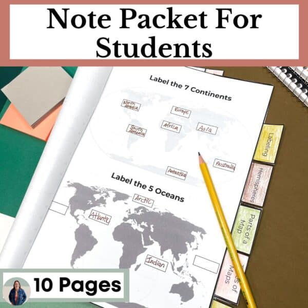 Geography Skills Presentation and guided note packet