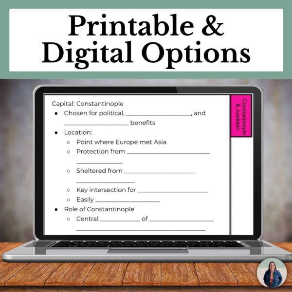 Digital Byzantine Empire Presentation and Guided Notes