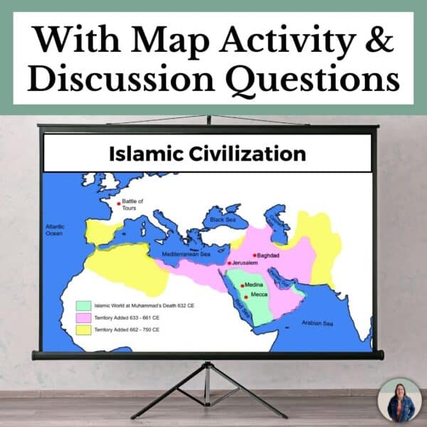 spread of islam map activity