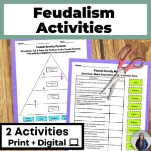 Feudalism Vocabulary and Activities