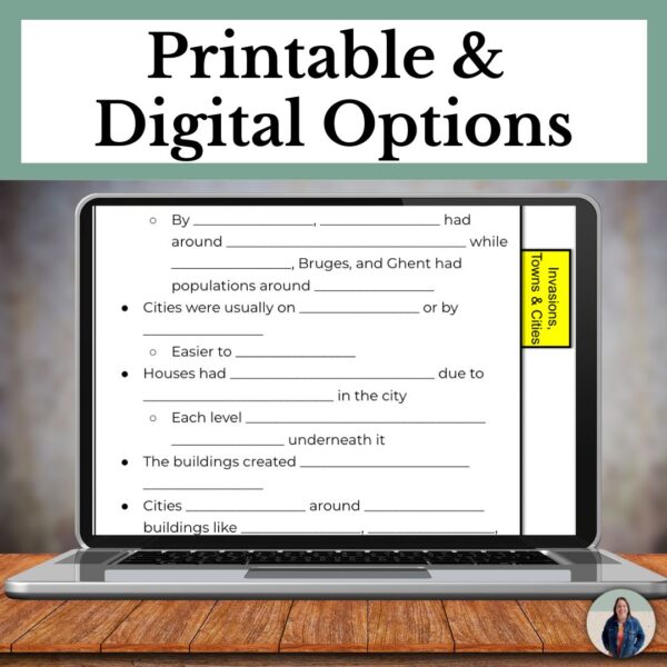 Middle Ages Guided Notes Digital